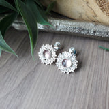Pink Garnet Earrings