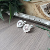 Pink Garnet Earrings