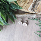 Pink Garnet Earrings