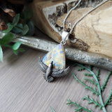 Bird Necklace, Monarch Opal