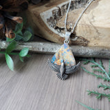 Bird Necklace, Monarch Opal