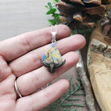 Bird Necklace, Monarch Opal