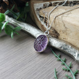 Amethyst Necklace, Flower