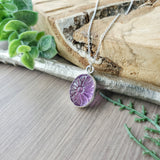 Amethyst Necklace, Flower