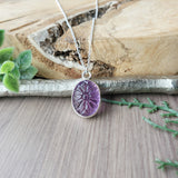 Amethyst Necklace, Flower