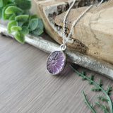 Amethyst Necklace, Flower