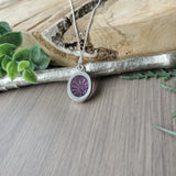 Amethyst Necklace, Flower
