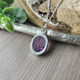 Amethyst Necklace, Flower