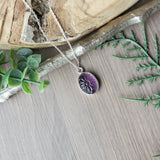 Amethyst Necklace, Flower