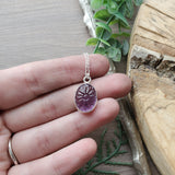 Amethyst Necklace, Flower