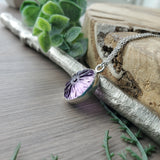Amethyst Necklace, Flower