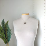 Grey Moonstone Flower Necklace