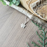 Paw Print Necklace, Silver
