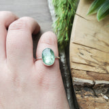 Moss Kyanite Ring