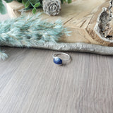 Sapphire Ring, Faceted, Oval