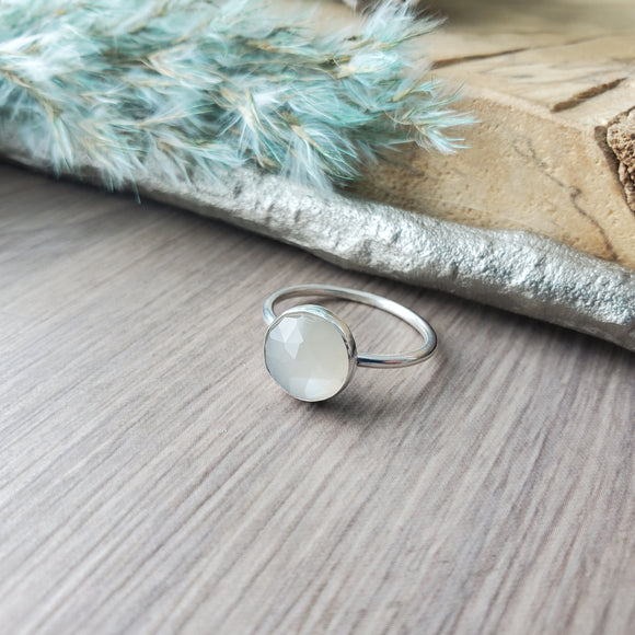Grey Moonstone Ring