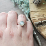 Grey Moonstone Ring