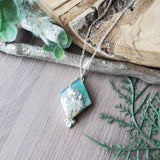 Under the Sea Necklace, Teal Agate