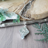 Under the Sea Necklace, Teal Agate