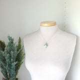 Under the Sea Necklace, Teal Agate