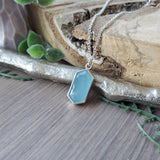 Aquamarine Necklace, Hexagon