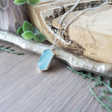 Aquamarine Necklace, Hexagon