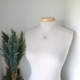 Aquamarine Necklace, Hexagon