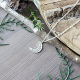 Floral Moon Necklace