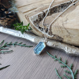 Moss Kyanite Necklace, Teal