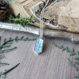 Moss Kyanite Necklace, Teal