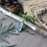 Moss Kyanite Necklace, Teal