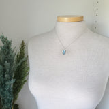 Moss Kyanite Necklace, Teal