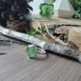 Moss Kyanite Ring, Hexagon, Green