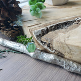 Moss Kyanite Ring, Hexagon, Green