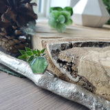 Moss Kyanite Ring, Hexagon, Green