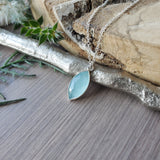 Aquamarine Necklace, Marquise