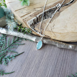 Aquamarine Necklace, Marquise