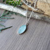 Aquamarine Necklace, Marquise
