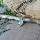 Aquamarine Necklace, Marquise