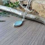 Aquamarine Necklace, Marquise