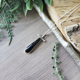 Dagger Necklace, Obsidian