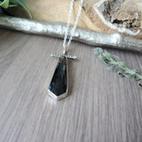 Dagger Necklace, Obsidian