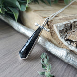 Dagger Necklace, Obsidian