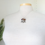 Purple Agate Necklace, Octopus