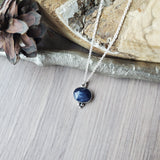 Sapphire Necklace, Oval
