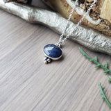 Sapphire Necklace, Oval