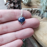 Sapphire Necklace, Oval