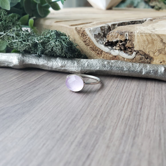 Lilac Ring, Lavender Chalcedony
