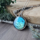 Rainbow Labradorite Necklace, Mountains