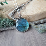 Rainbow Labradorite Necklace, Mountains
